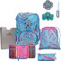  ErgoFlex Set di borse per la scuola 5 pezzi Variante Happy Pixel