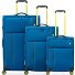  Move 4 ruote Set di valigie 3 pezzi con piega di espansione Variante blu laguna
