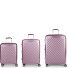  Queens 4 ruote Set di valigie 3 pezzi espandibile Variante lila