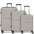 Shine 4 ruote Set di valigie 3 pezzi con piega di espansione Variante taupe Shine 4 ruote Set di valigie 3 pezzi con piega di espansione Variante taupe