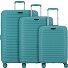  Travel Line 4500 4 ruote Set di valigie 3 pezzi con piega di espansione Variante petrol