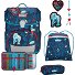 Neo LED Set di borse per la scuola 8 pezzi Variante White Unicorn