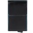 Portacarte di credito quadrato blu in pelle 6 cm Variante black Portacarte di credito quadrato blu in pelle 6 cm Variante black