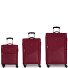  Juego 3 Set di valigie a 4 ruote 3 pz. Variante burdeos