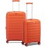 B-Flying 4 ruote Set di valigie 2 pezzi con piega di espansione Variante orange B-Flying 4 ruote Set di valigie 2 pezzi con piega di espansione Variante orange