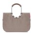 Borsa Loopshopper L 46 cm Variante herringbone mokka  Borsa Loopshopper L 46 cm Variante herringbone mokka