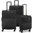  Metropolitan 4 ruote Set di valigie 3 pezzi espandibile Variante black