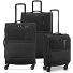 Metropolitan 4 ruote Set di valigie 3 pezzi con piega di espansione Variante black Metropolitan 4 ruote Set di valigie 3 pezzi con piega di espansione Variante black