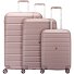  Relife 4 ruote Set di valigie 3 pezzi con piega di espansione Variante pink pastel