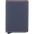  Slimwallet Custodia opaca per carte di credito Portafoglio RFID in pelle 6,5 cm Variante nightblue orange