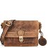  Vintage Borsa a tracolla Vera Pelle 22 cm Variante nougat