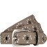  Cintura con borchie Vera Pelle Variante taupe | 90 cm