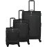 Umbria 4 ruote Set di valigie 3 pezzi con piega di espansione Variante black Umbria 4 ruote Set di valigie 3 pezzi con piega di espansione Variante black