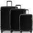  Logic Pro 4 ruote Set di valigie 3 pezzi espandibile Variante black metallic
