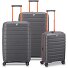  B-Flying Move 4 ruote Set di valigie 3 pezzi con piega di espansione Variante graphite