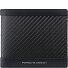  Portafoglio in carbonio RFID in pelle 11 cm Variante black