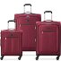  Pin Up 6 4 ruote Set di valigie 3 pezzi con piega di espansione Variante bordeaux rot