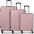  Dallas 3.0 Set di valigie a 4 ruote 3 pezzi con pieghe elastiche Variante old rose