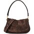  Helena Round Borsa a spalla Vera Pelle 28 cm Variante moka