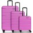  Munich 4.0 Set di valigie a 4 ruote, 3 pezzi con piega elastica Variante pink dull