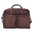  Cartella in pelle intrecciata 48 cm Variante dunkelbraun