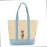  Polo Bear Borsa shopper 40 cm Variante ecru- carolina blue