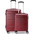  5583 4 ruote Set di valigie 2 pezzi Variante granatrot
