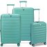  B-Flying Move 4 ruote Set di valigie 3 pezzi con piega di espansione Variante salbei