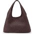  Paz Weave Silky Borsa a spalla Vera Pelle 42 cm Variante aubergine