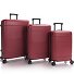  Zen 4 ruote Set di valigie 3 pezzi con piega di espansione Variante burgundy