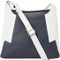  Boston Borsa a tracolla Vera Pelle 32 cm Variante blau-weiss