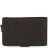  Portacarte di credito quadrato blu RFID in pelle 7 cm Variante dark brown