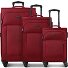  San Francisco 4 ruote Set di valigie 3 pezzi espandibile Variante dark red