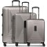  Essentials 14 4 ruote Set di valigie 3 pezzi con piega di espansione Variante coffee grey metallic