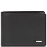  Portafoglio QF RFID in pelle 12 cm pieghevole con scomparto con zip Variante black