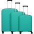  Burano 4 ruote Set di valigie 3 pezzi espandibile Variante aqua