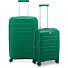 B-Flying 4 ruote Set di valigie 2 pezzi con piega di espansione Variante green B-Flying 4 ruote Set di valigie 2 pezzi con piega di espansione Variante green