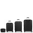 Queens 4 ruote Set di valigie 4 pezzi con piega di espansione Variante negro Queens 4 ruote Set di valigie 4 pezzi con piega di espansione Variante negro