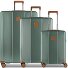  Ferrara 4 ruote Set di valigie 3 pezzi espandibile Variante green