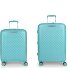  Queens 4 ruote Set di valigie 2 pezzi espandibile Variante verde menta