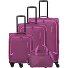  Corsiica 4 ruote Set di valigie 4 pezzi Variante pink