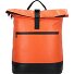  Upcycled Tarpaulin Zaino da giorno 42.5 cm Scomparto per laptop Variante orange-black