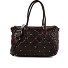  Ricciarda Borsa a spalla L Vera Pelle 35 cm Variante moro
