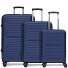 Shine 4 ruote Set di valigie 3 pezzi con piega di espansione Variante navy blue Shine 4 ruote Set di valigie 3 pezzi con piega di espansione Variante navy blue