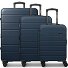  Miami 4 ruote Set di valigie 3 pezzi con piega di espansione Variante navy blue