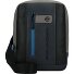  Borsa a tracolla Urban in pelle 17 cm Variante black grey