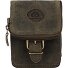  Vintage Marsupio Pelle 13.5 cm Variante olive