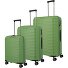  Mooby 4 ruote Set di valigie 3 pezzi Variante grün