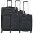Gateway 4 ruote Set di valigie 3 pezzi con piega di espansione Variante black Gateway 4 ruote Set di valigie 3 pezzi con piega di espansione Variante black