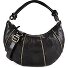  Sole Borsa a spalla L Vera Pelle 40 cm Variante nero